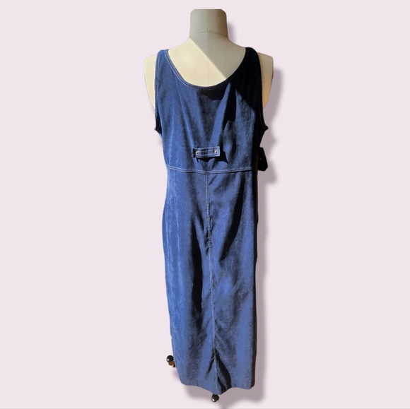 Vintage- 90s Maxi Overall Dress- Size M - Picture 3 of 6